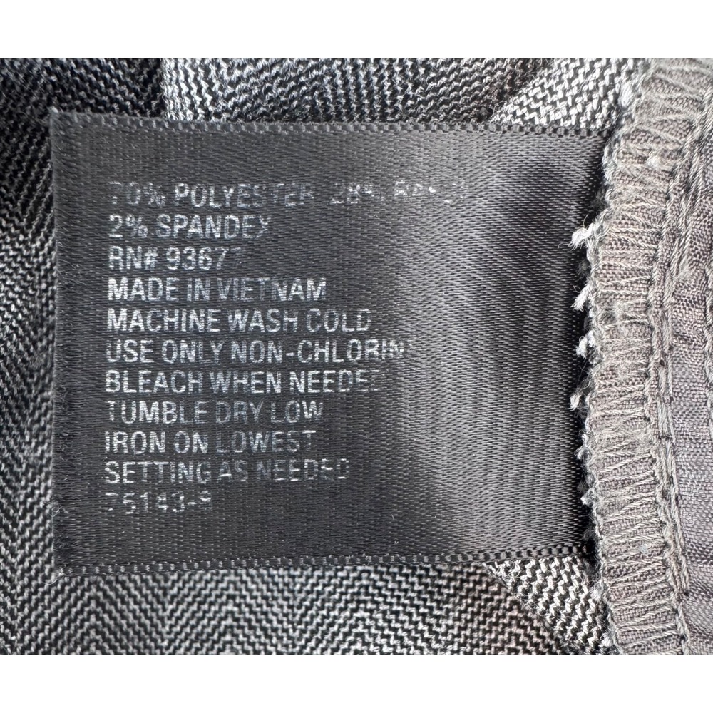 Worthington Women's Gray Dress Pants Size 8 Modern Fit Flat Front Work Slacks - Picture 13 of 16